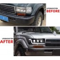 OPTIQUE DE PHARE LEDS TOYOTA LANDCRUISER 80 (90-98)