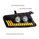 OPTIQUE DE PHARE LEDS MITSUBISHI PAJERO III et IV (00-12)