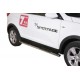 Marche-pieds ovale Ø76 inox Kia Sportage 3 (10-15)