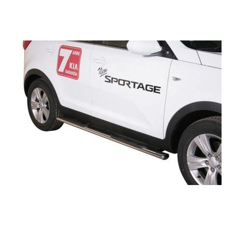 Marche-pieds ovale Ø76 inox Kia Sportage 3 (10-15)