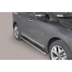 Marche-pieds ovale Ø76 inox Kia sorento 3 (15-)