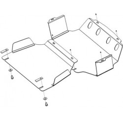 Protection avant acier Kia Sorento 1 (02-06)