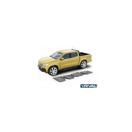 Kit de 4 plaques de protection Mercedes Classe X 2,3TD (18-)