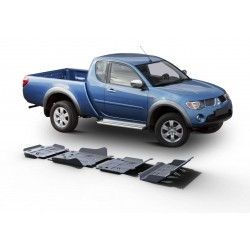 Kit de 4 plaques de protection Rival Mitsubishi Pajero sport II (08-15)