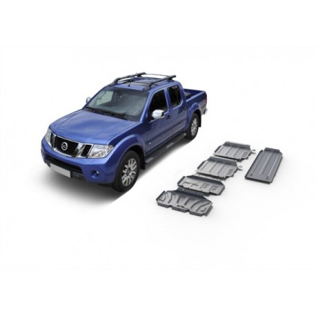 Kit de 5 plaques de protection Nissan Navara D40 (05-15)