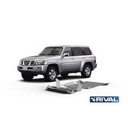 Kit de 4 plaques de protection Nissan Patrol Y61 (98-10)