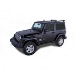 Barre de toit HEAVY DUTY (x2) RHINO-RACK Jeep Wrangler JK 3P (07-11)