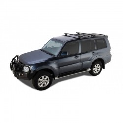 Barre de toit HEAVY DUTY RLTP (x2) RHINO-RACK Mitsubishi Pajero 3 (00-07)