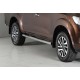 Marche-pieds INOX/NOIR Ø76 Nissan Navara NP300 Double Cab (16-)