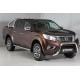 Marche-pieds INOX/NOIR Ø76 Nissan Navara NP300 Double Cab (16-)