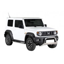 Marche-pieds INOX/NOIR OVALE Suzuki Jimny II (18-)