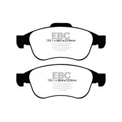 Plaquettes de frein avant EBC GREENSTUFF (ATE)