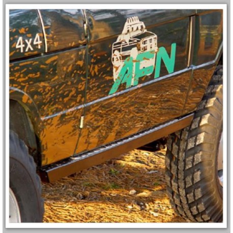 Protection bas de caisse renforcé noir + alu AFN Range Rover Classic