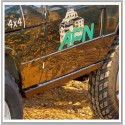 Protection bas de caisse renforcé noir + alu AFN Range Rover Classic